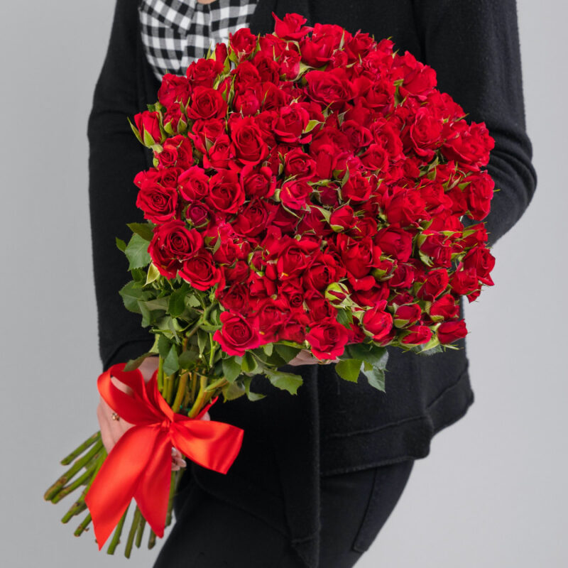 Кустовые Красные Розы
